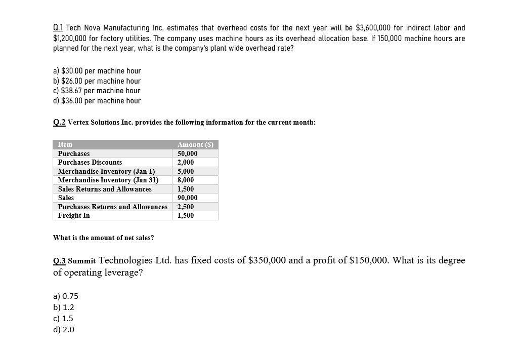 Can you please answer the accounting question