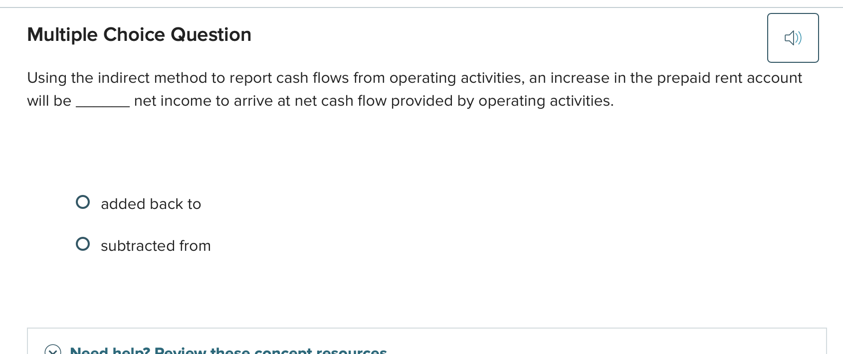 answer this Multiple Choice Question () ) Using