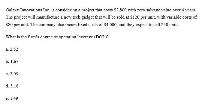 General accounting Galaxy Innovations Inc. is