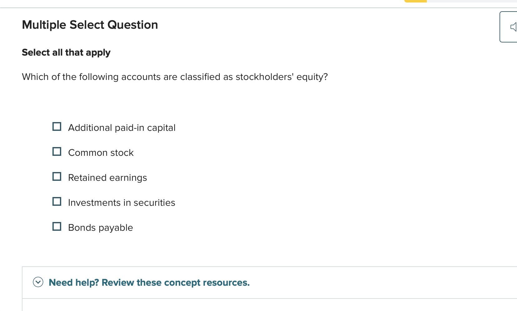 answer this Multiple Select Question Select all