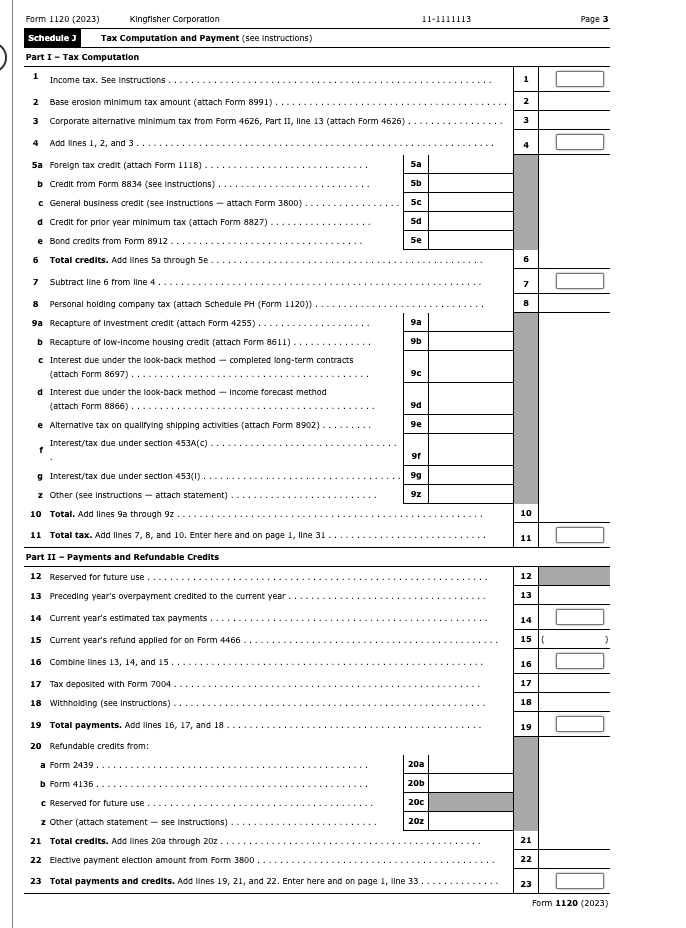 Note: This problem is for the 2023 tax year. On