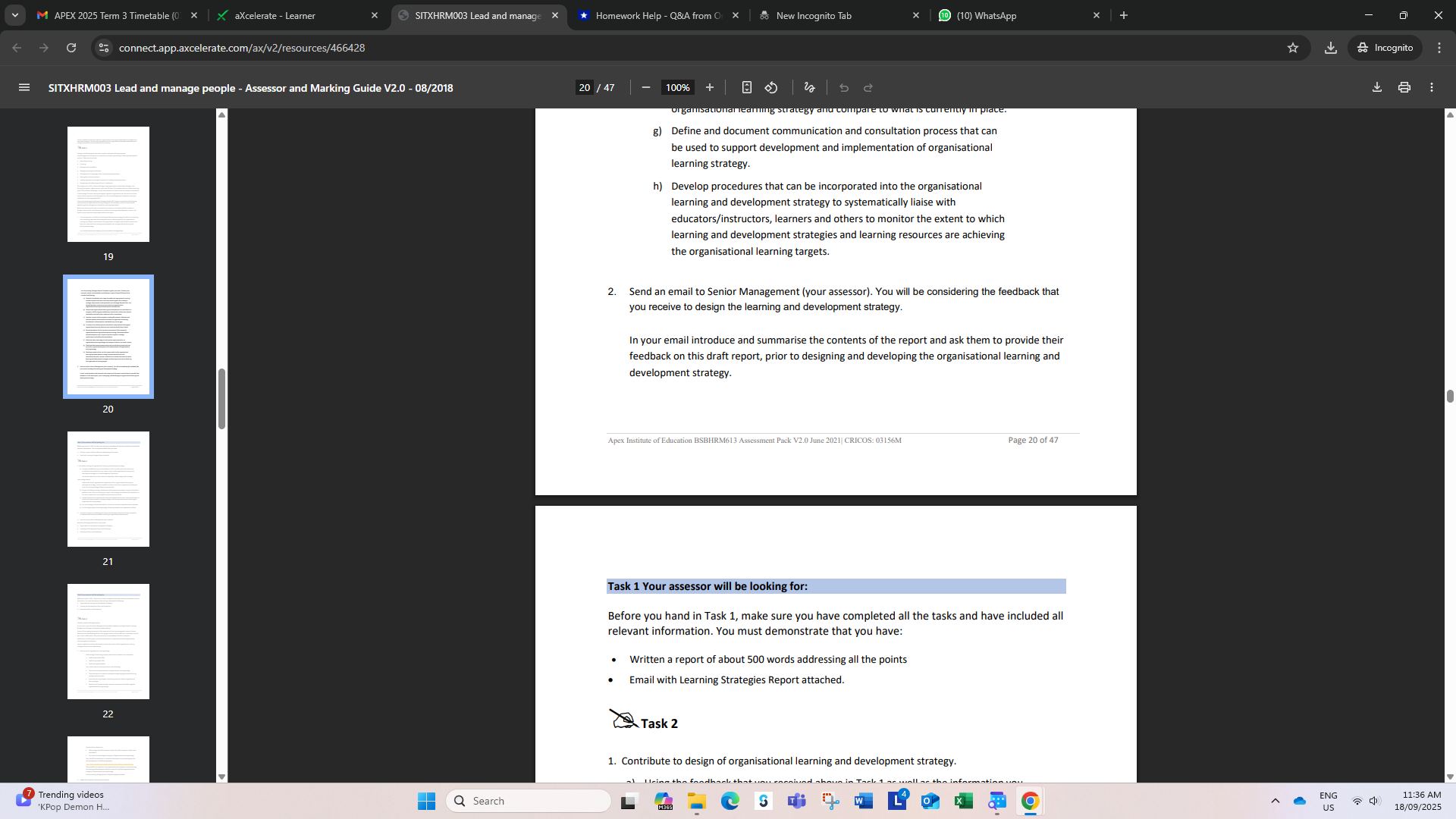 v M APEX 2025 Term 3 Timetable (0 x | x