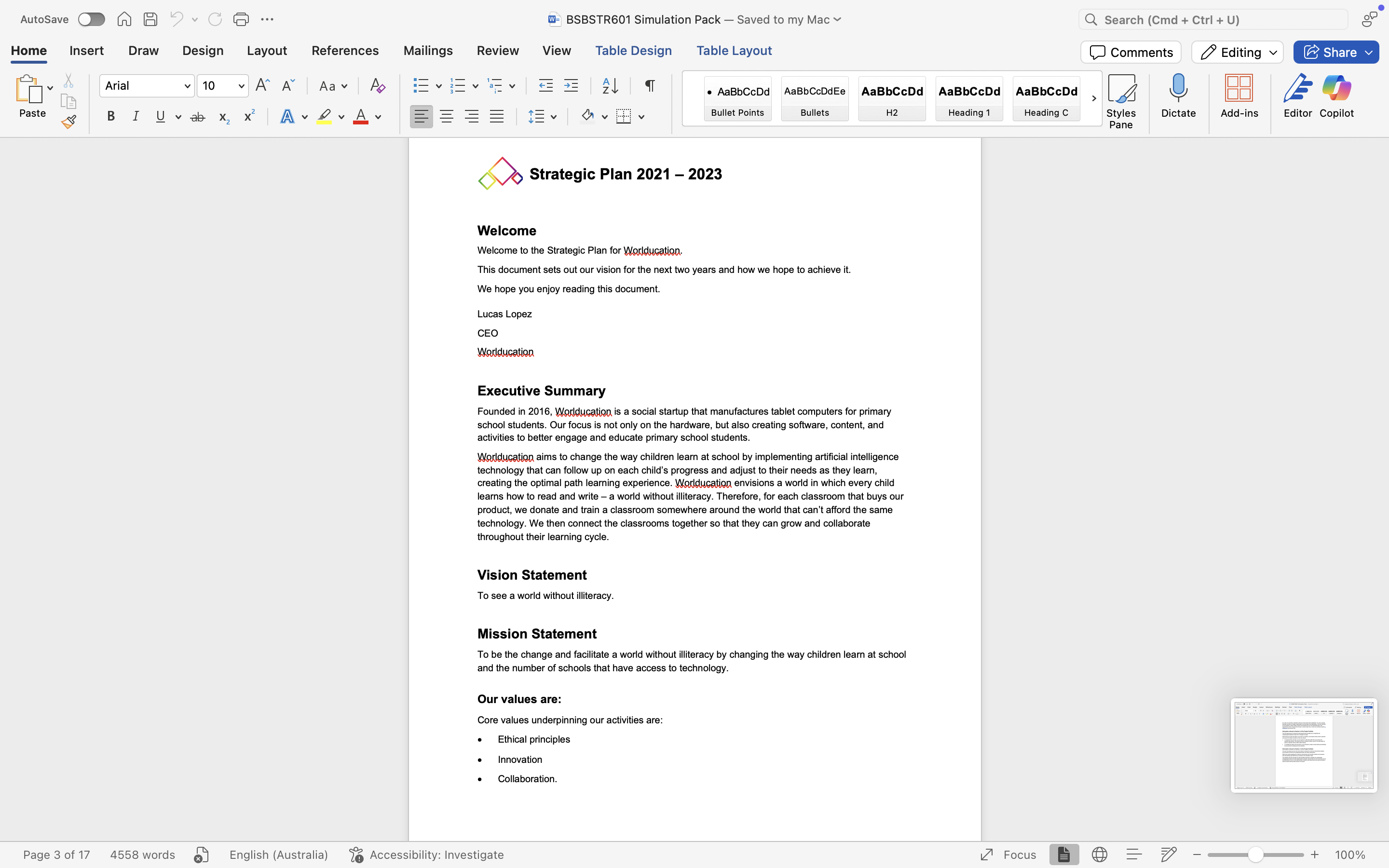 Can you give a sample to Develop a Continuous