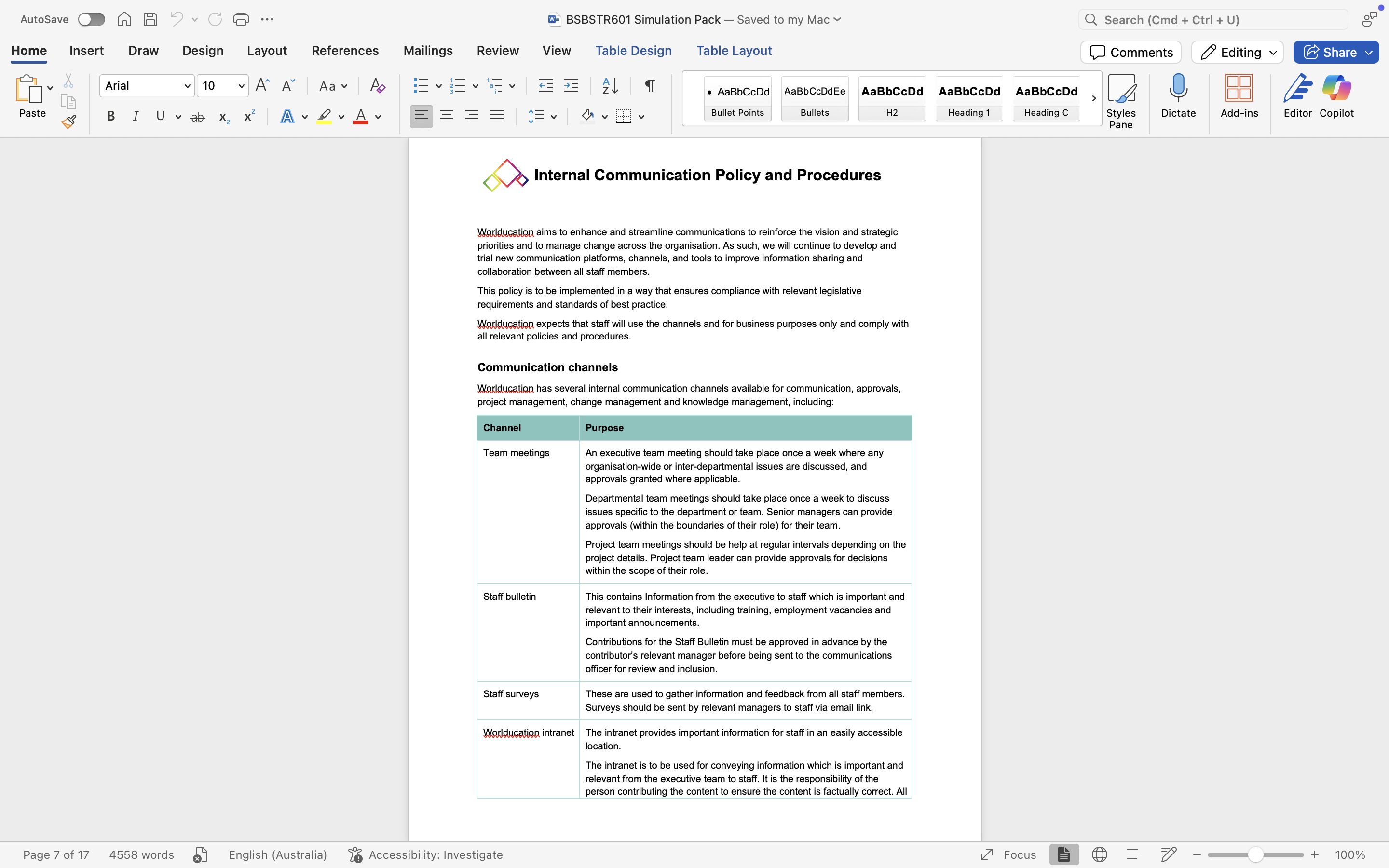 Can you give a sample to Develop a Continuous