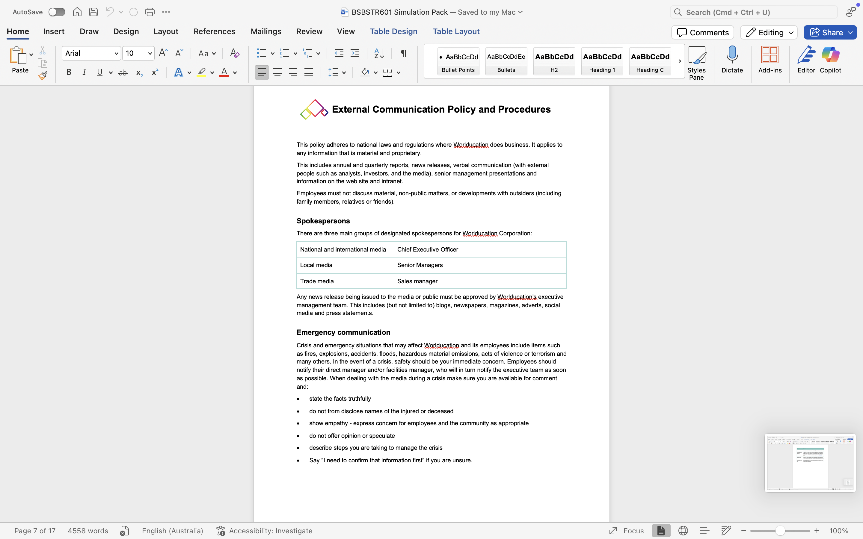 Can you give a sample to Develop a Continuous