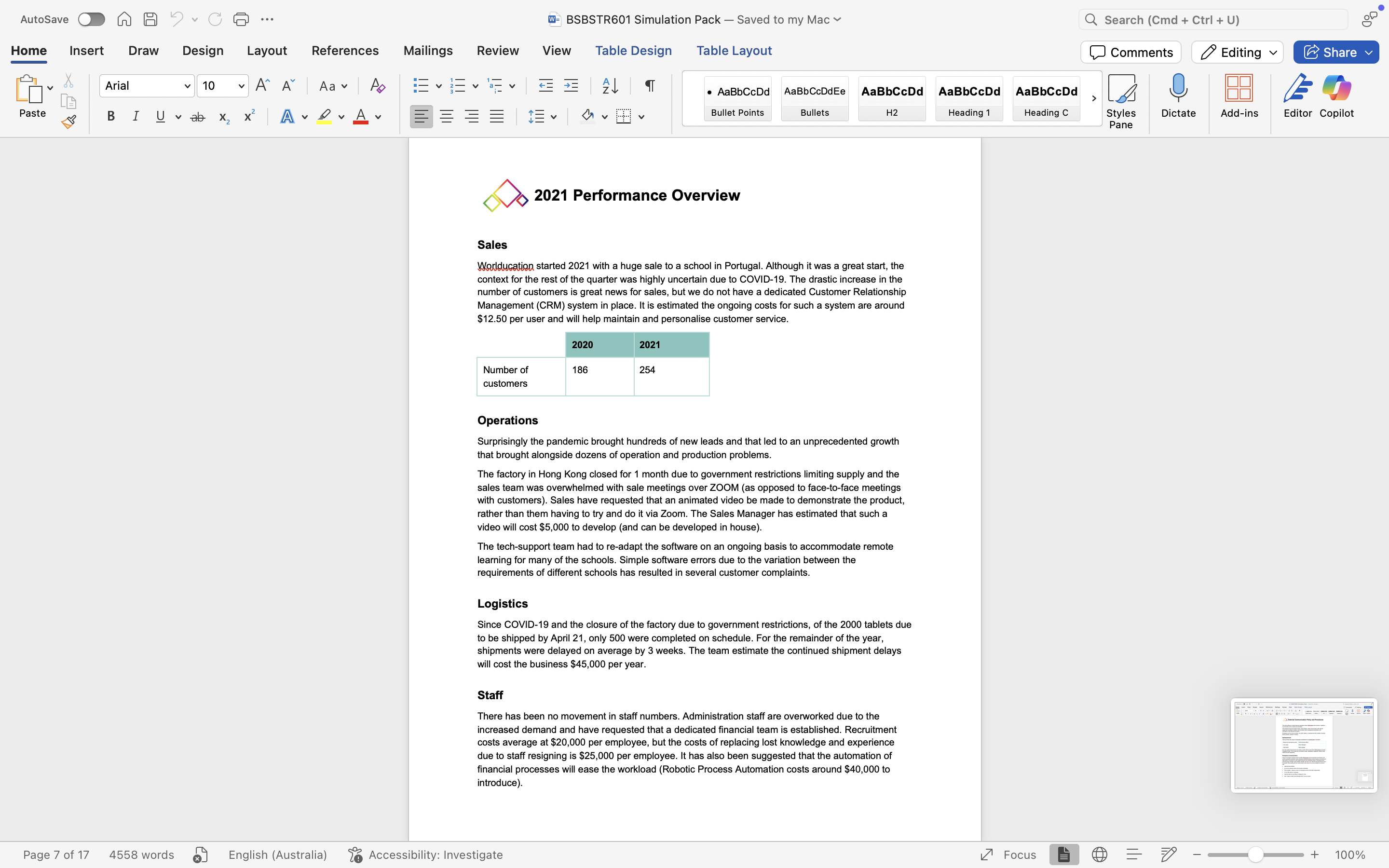 Can you give a sample to Develop a Continuous