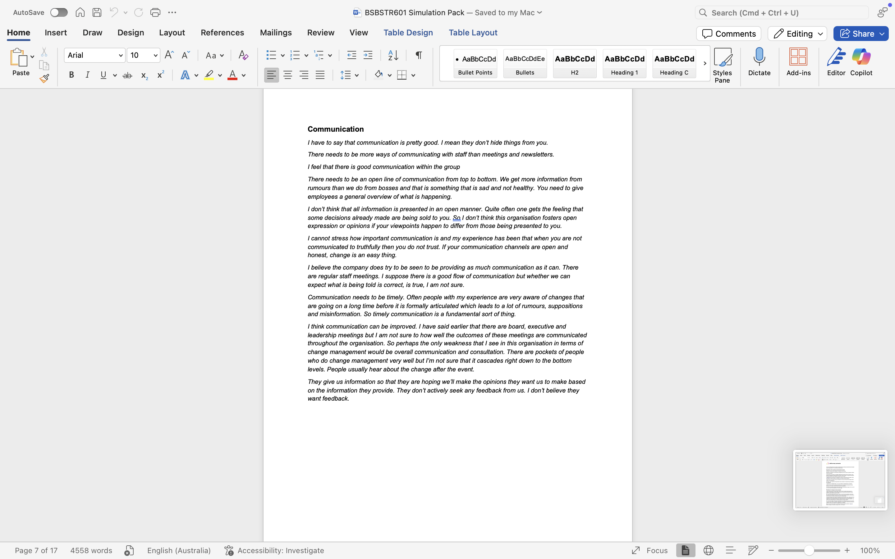 Can you give a sample to Develop a Continuous