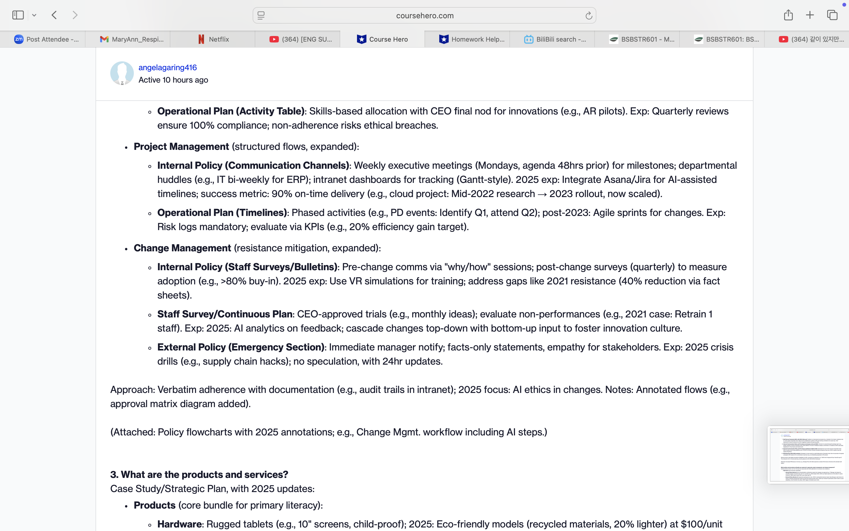 Can you give a sample to Develop a Continuous