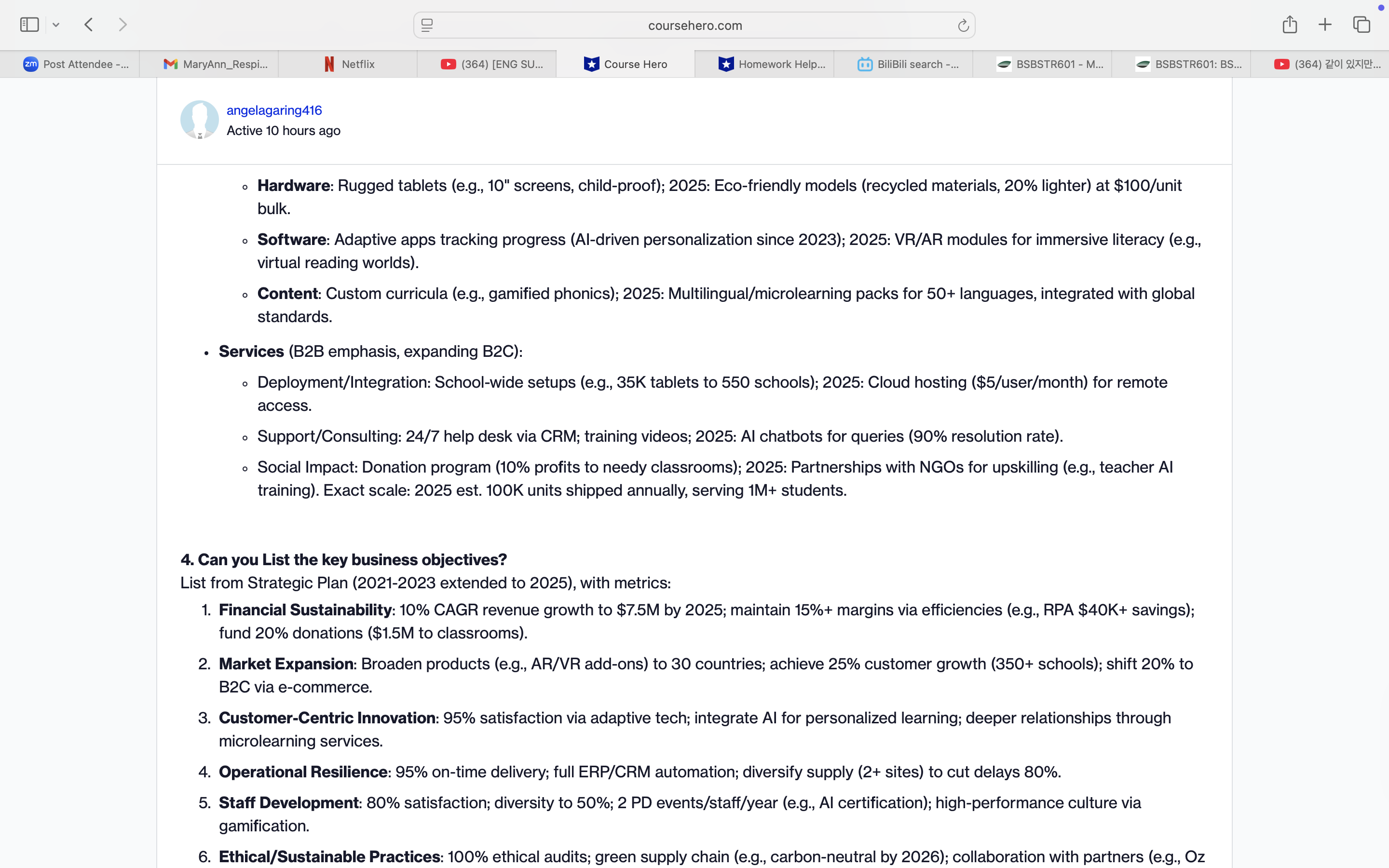 Can you give a sample to Develop a Continuous