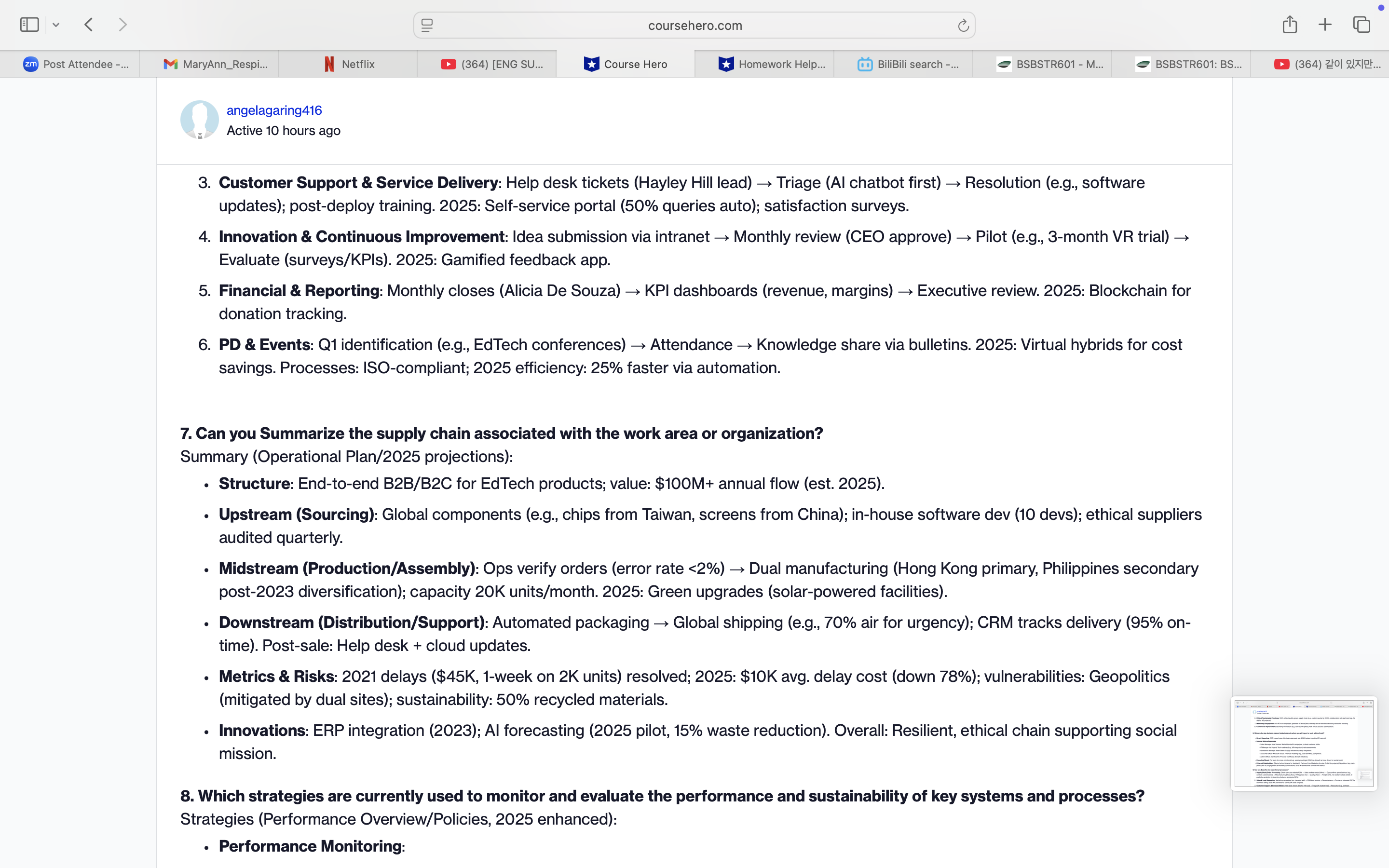 Can you give a sample to Develop a Continuous
