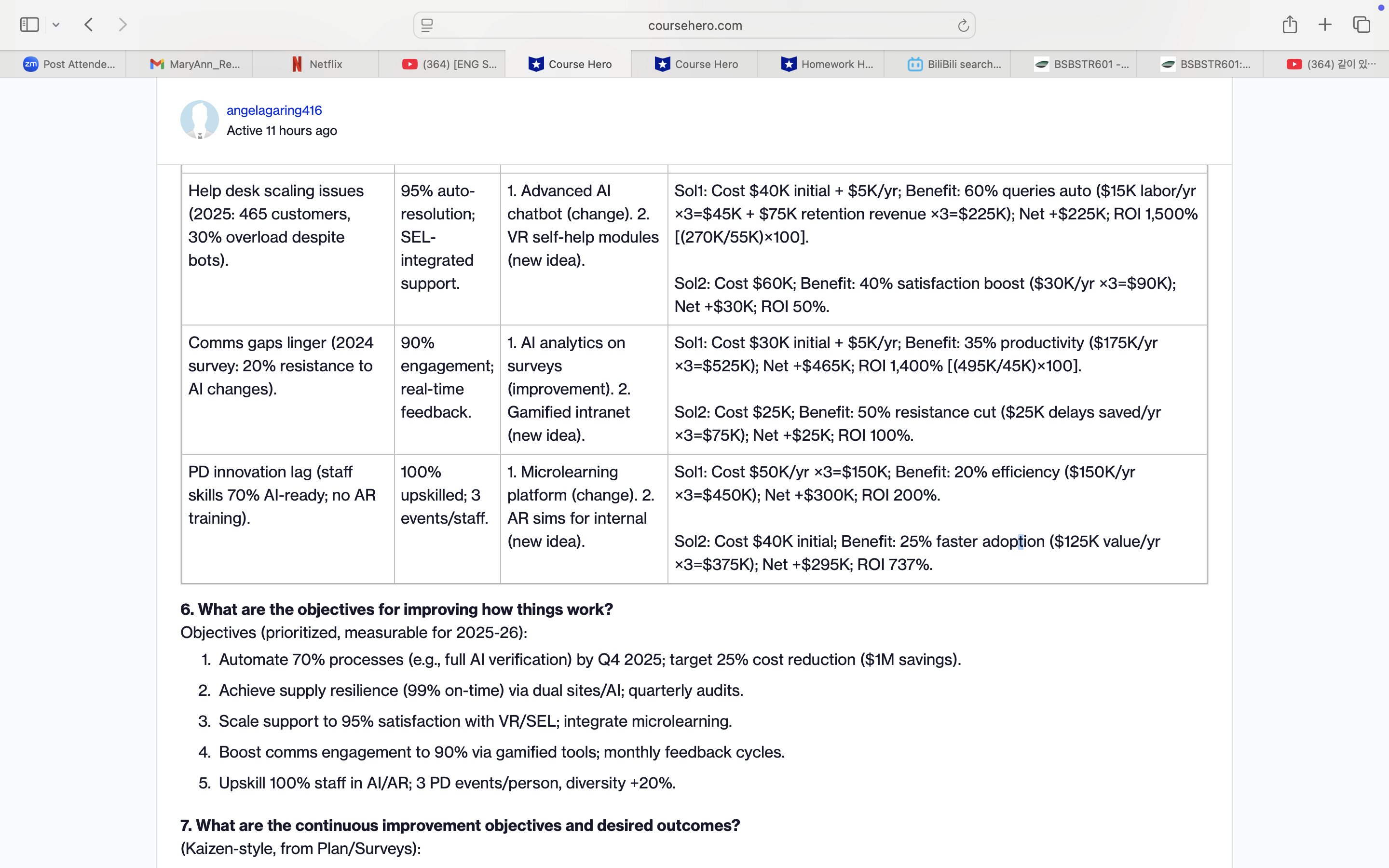 Can you give a sample to Develop a Continuous