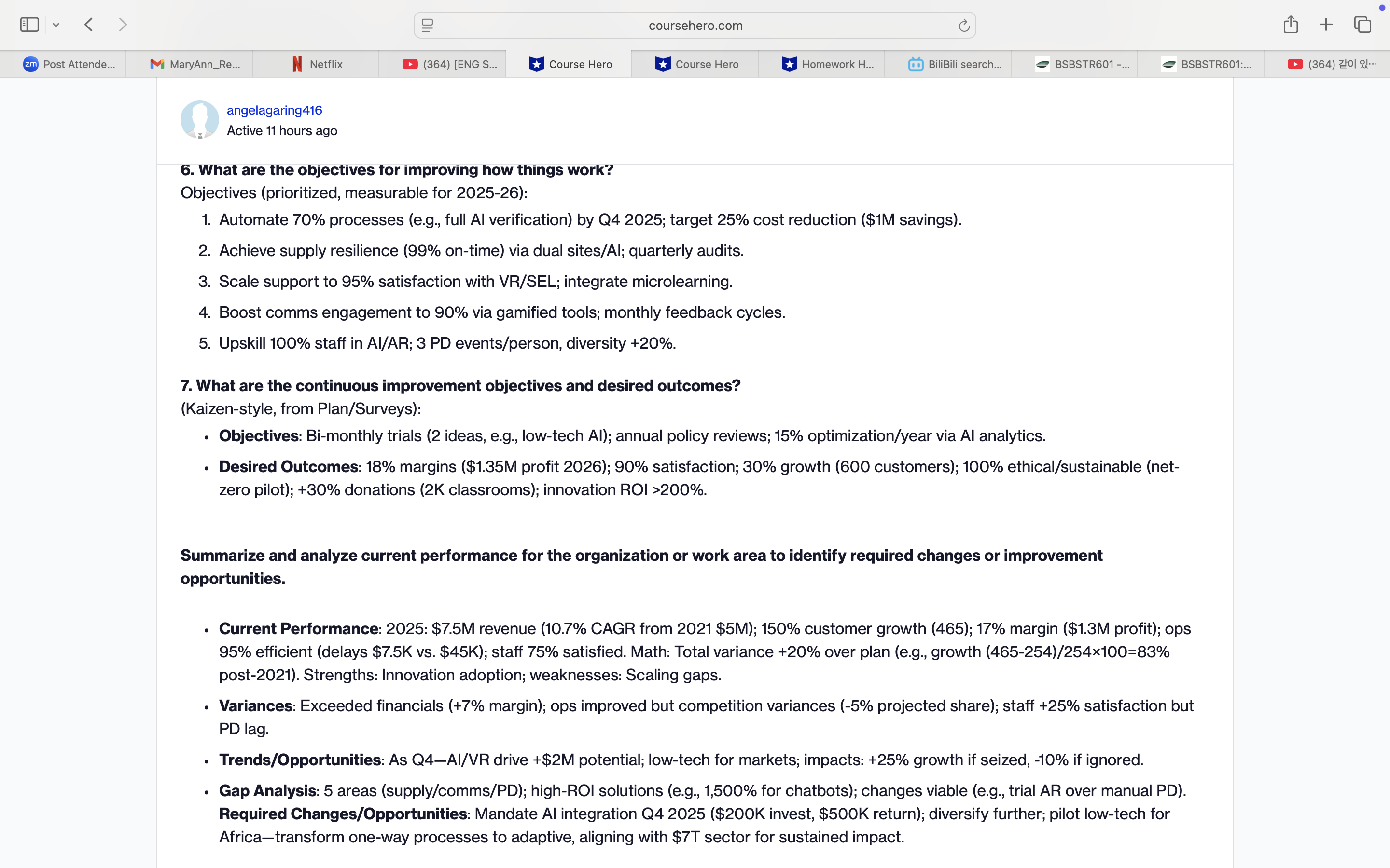 Can you give a sample to Develop a Continuous