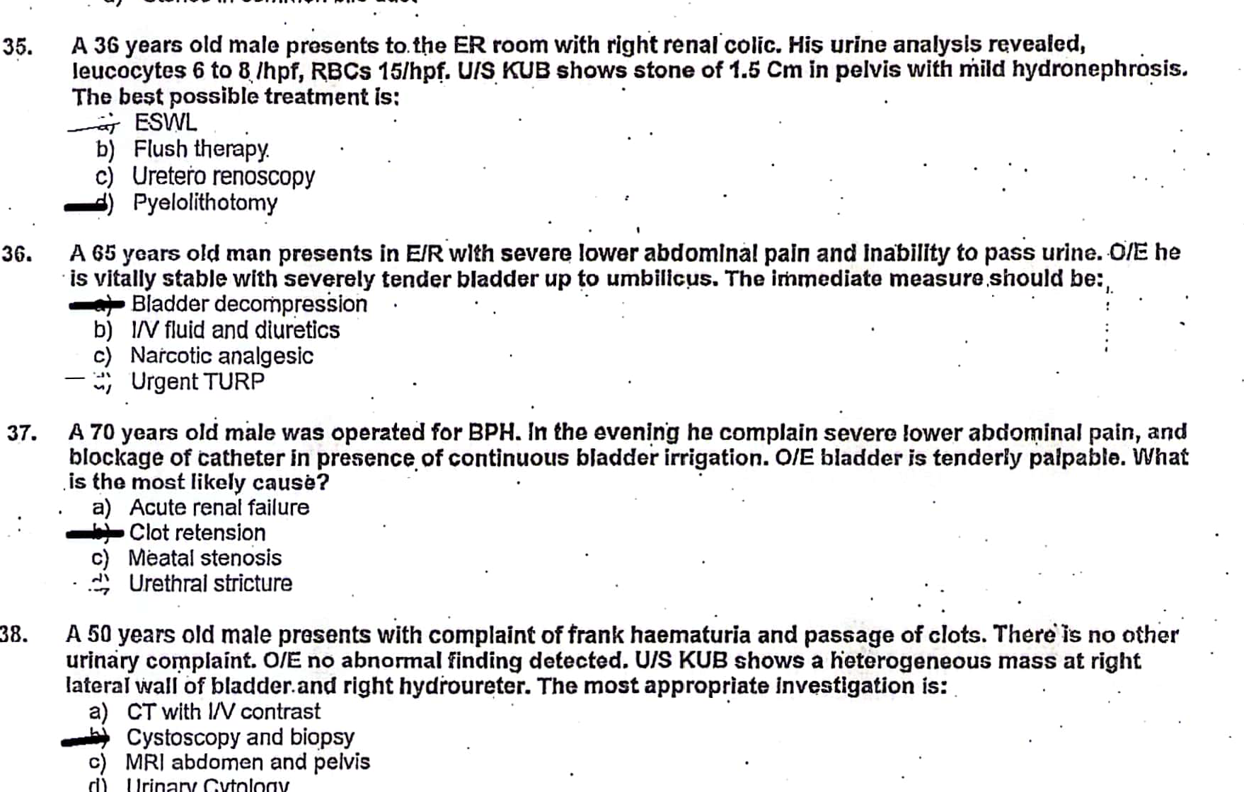 ans 35. A 36 years old male presents to. the ER