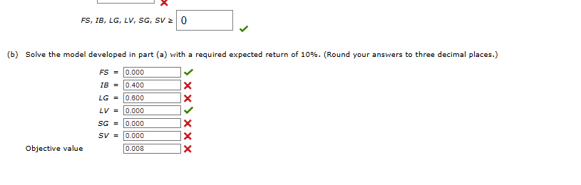 (a) Develop a model that minimize 0_ 2 0. Then