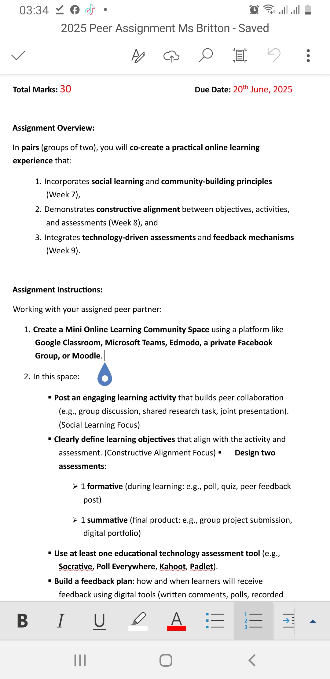 03:34 ~ @az OF lull 2025 Peer Assignment Ms