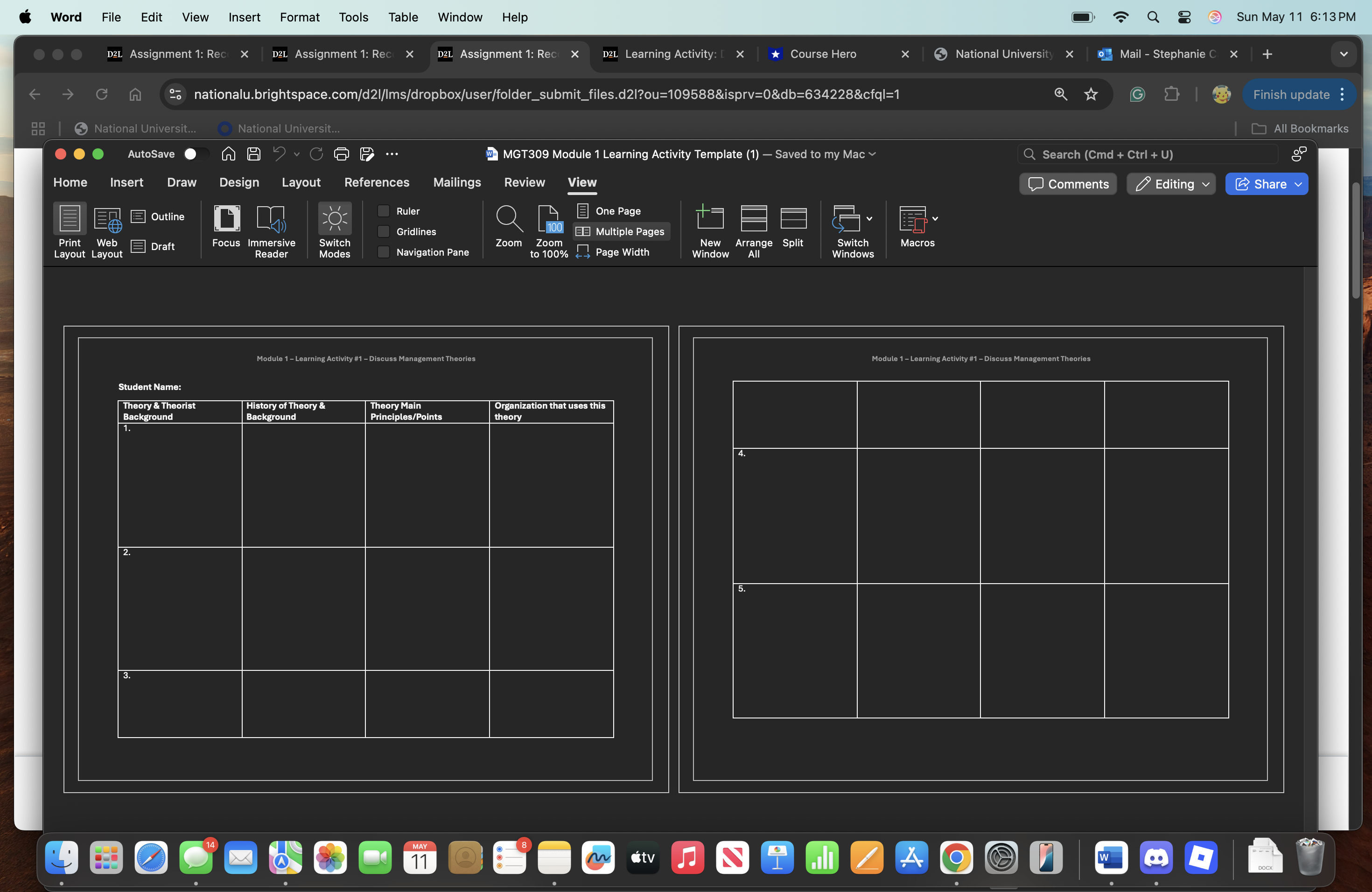 File Edit View Insert Format Tools Table e Window