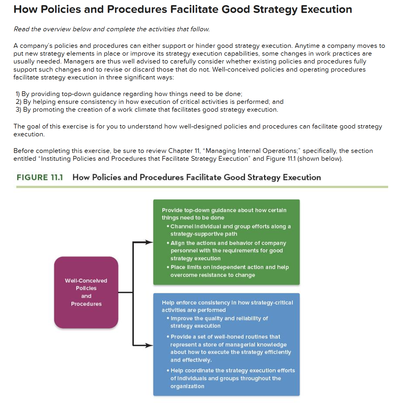 According to Chapter 11, "Managing Internal