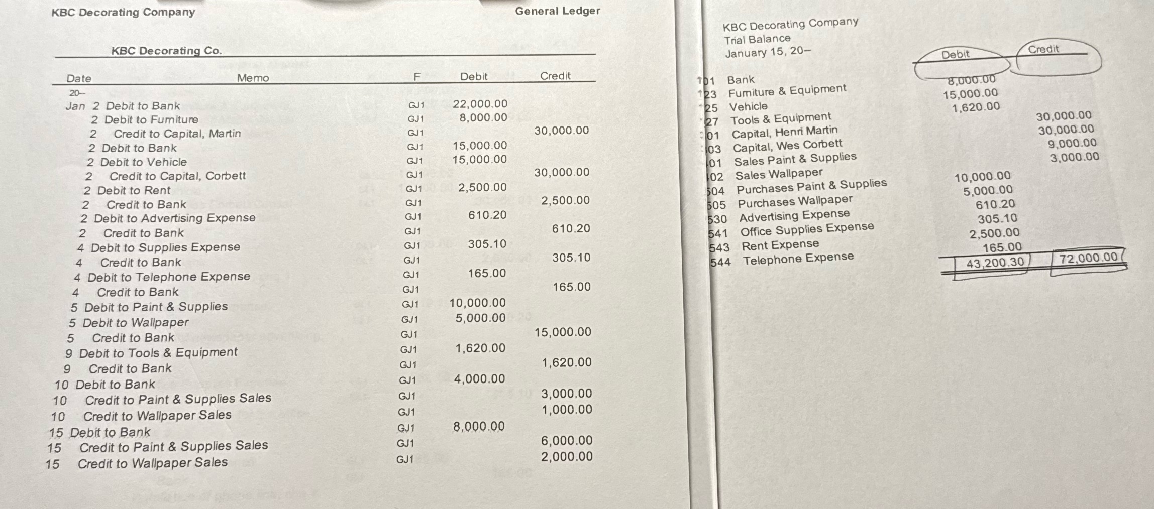 I can't figure out the Banks Debit and Credit.