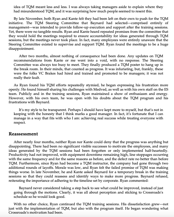 Case Analysis on Andrew Ryan at VC Brakes Problem