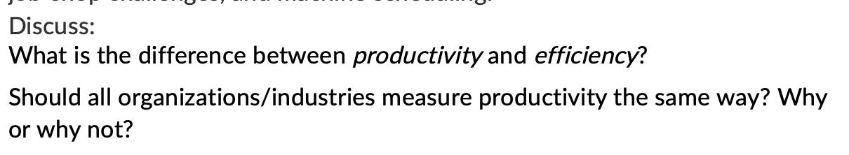 Discuss: What is the difference between