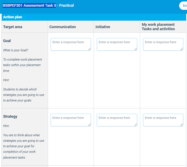 Task 1 Work planning and priorities - ereating