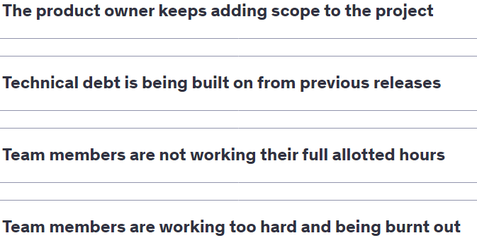 You are working with your Agile team to size the