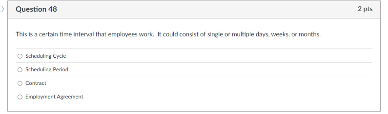 security management question Question 48 This is