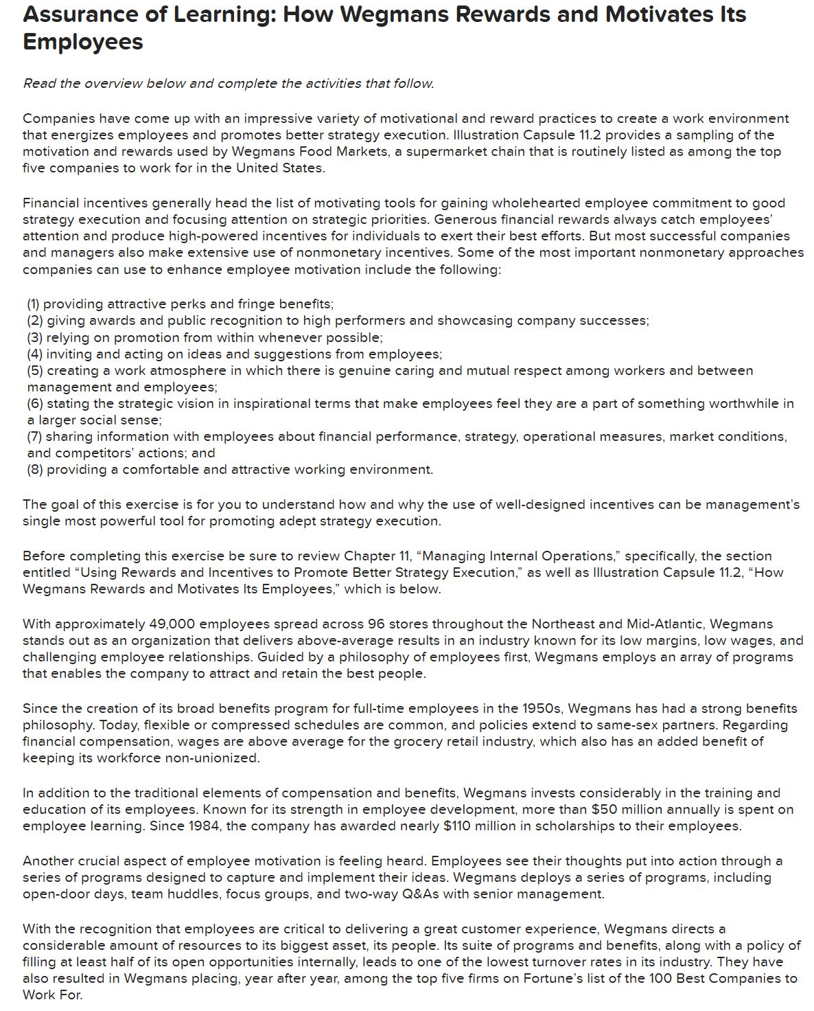 According to Chapter 11, "Managing Internal