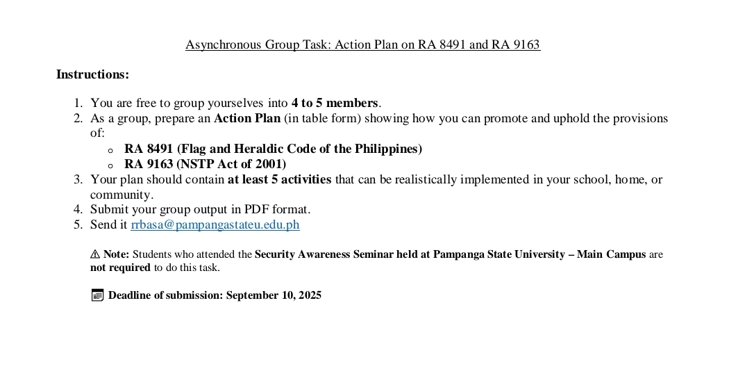 Objective, Activity/Steps, Persons Involved/