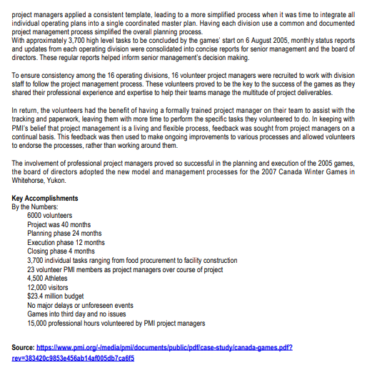 A Case for PMI's Volunteer Driven Project