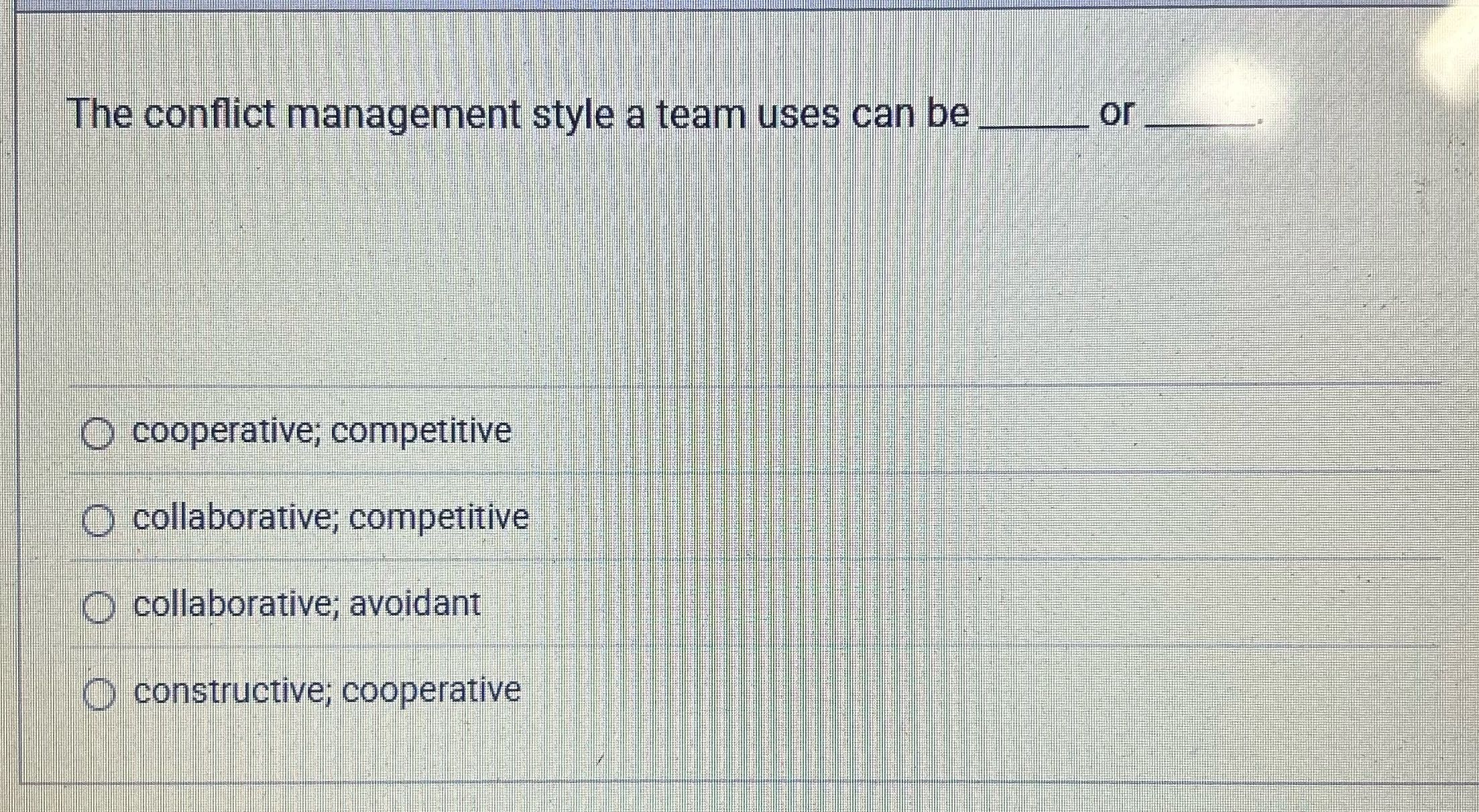 Answer from chapter 7 of the textbook: group