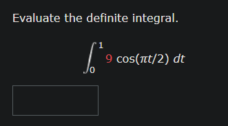 Procedure Evaluate the definite integral. 1 9
