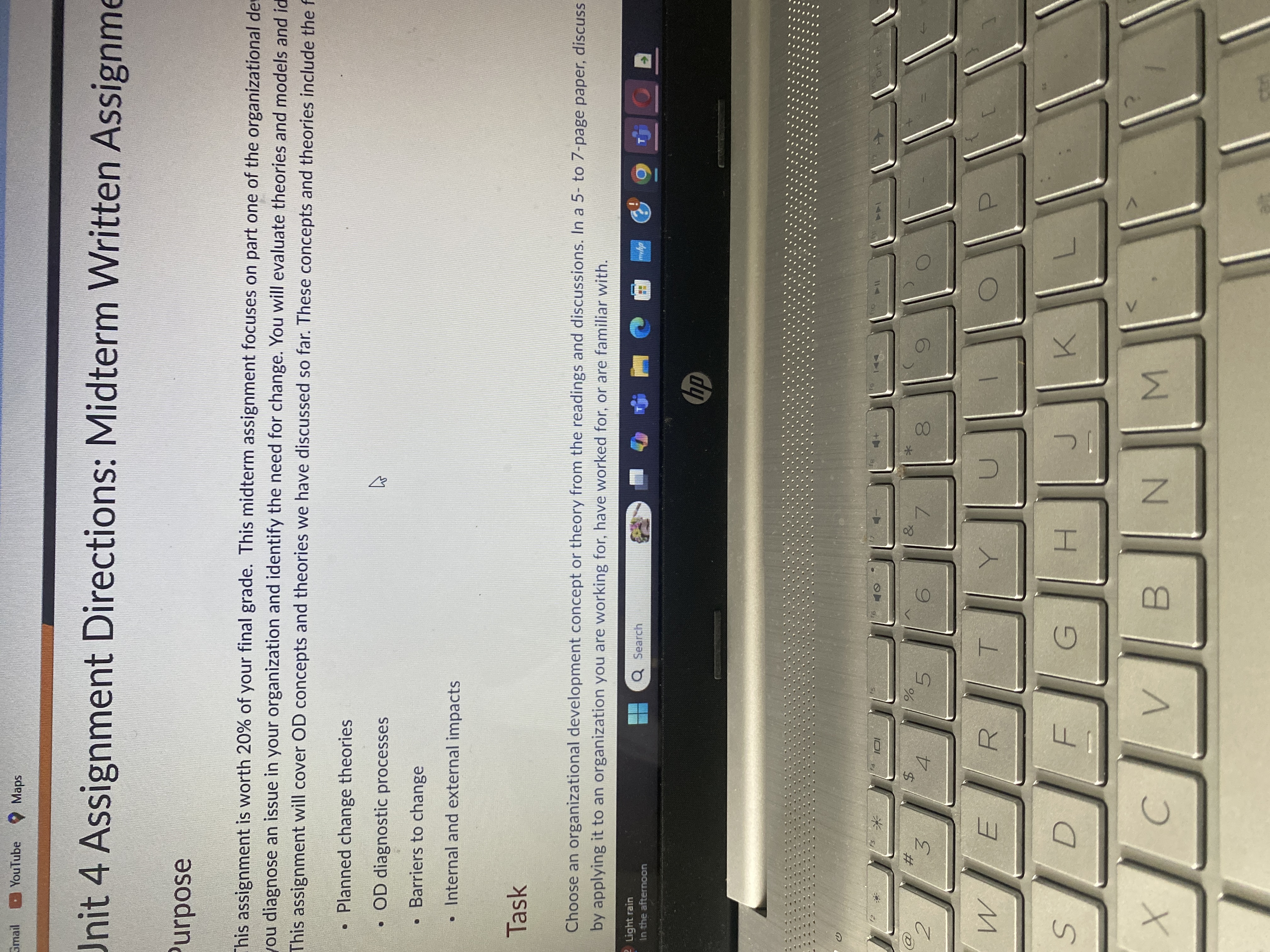 Gmail YouTube Maps Unit 4 Assignment Directions: