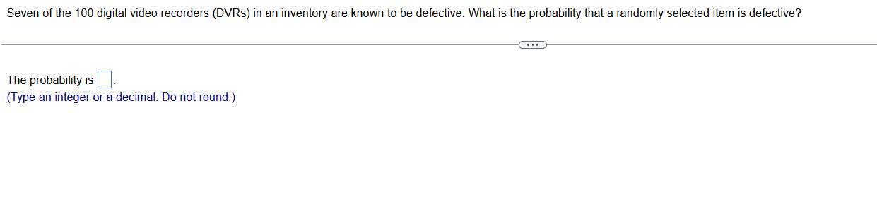 Seven of the 100 digital video recorders (DVRs)