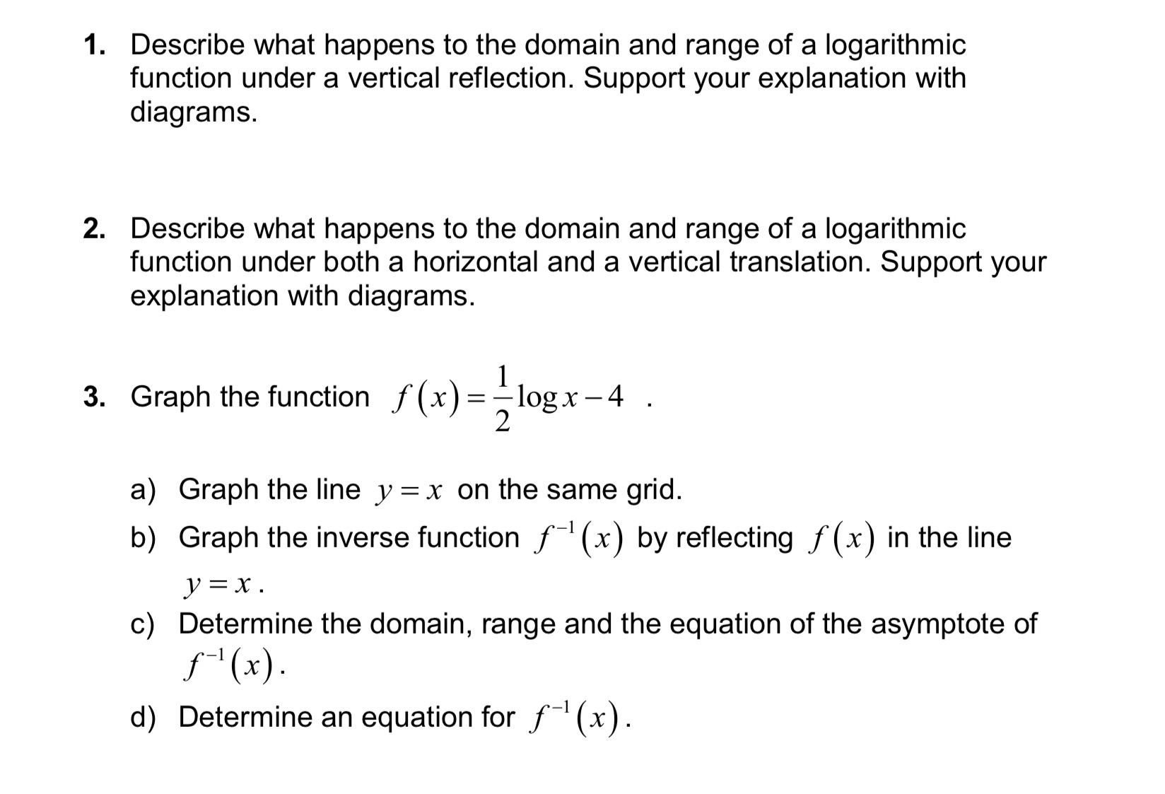 Please help me solve the following exercise and