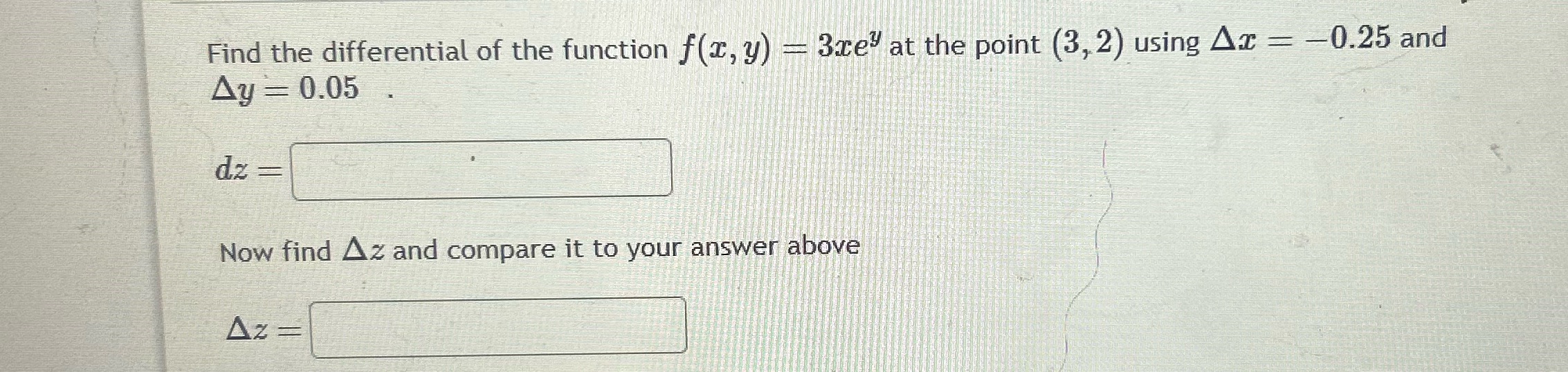 Please explain Find the differential of the