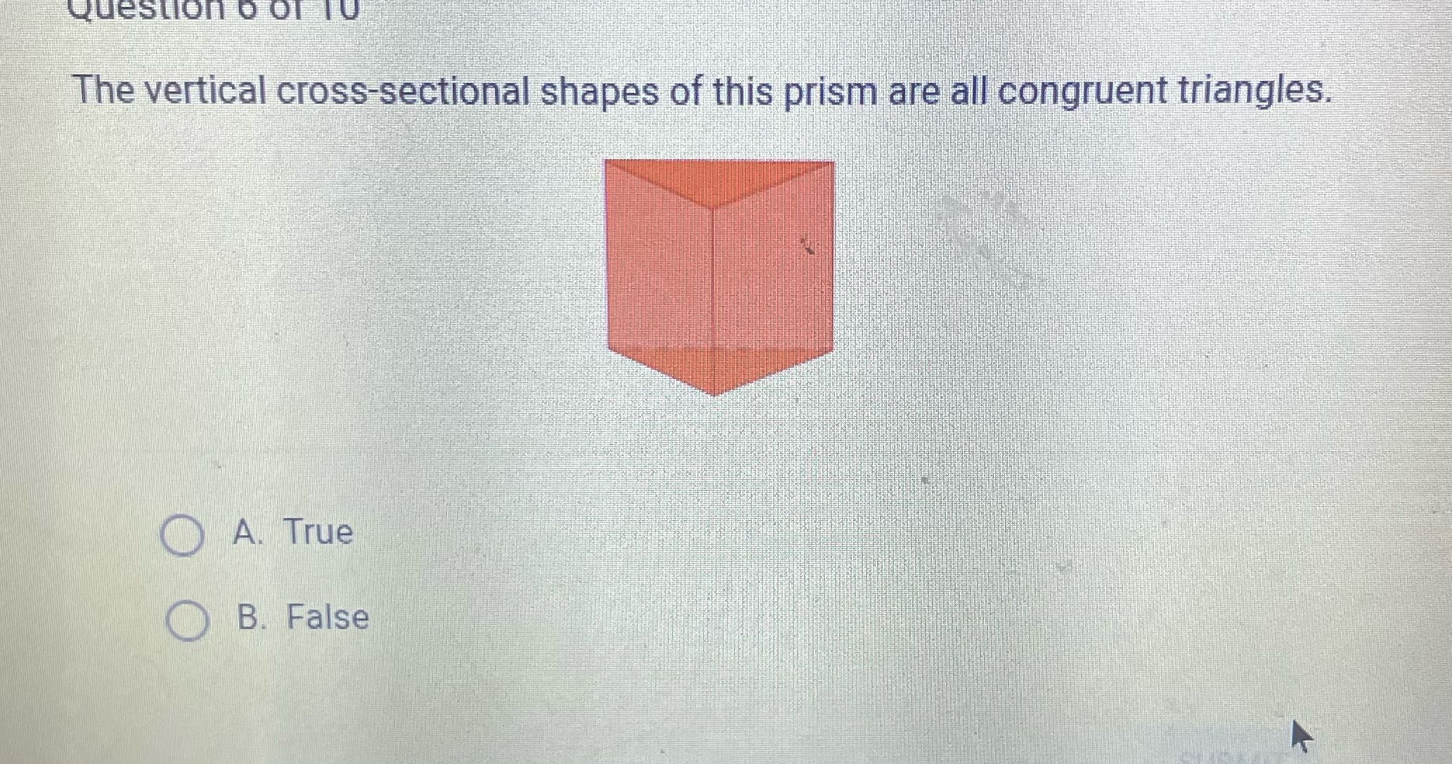 ? Question b Of 10 The vertical cross-sectional