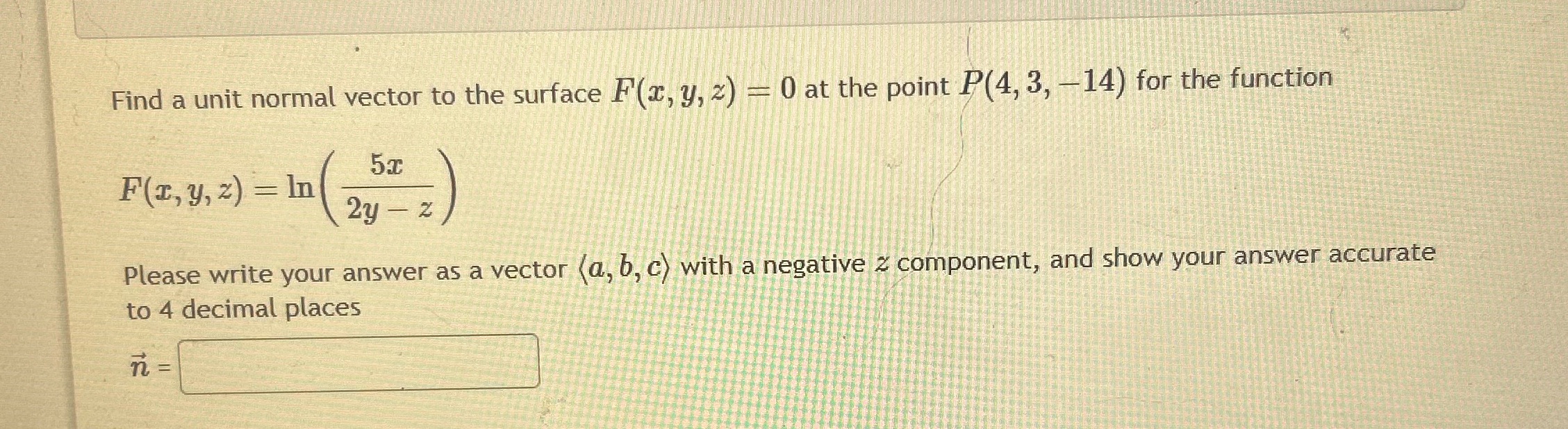 Please explain Find a unit normal vector to the