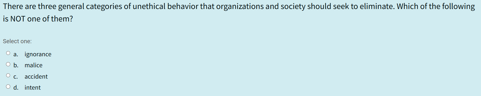 Answer the questino There are three general