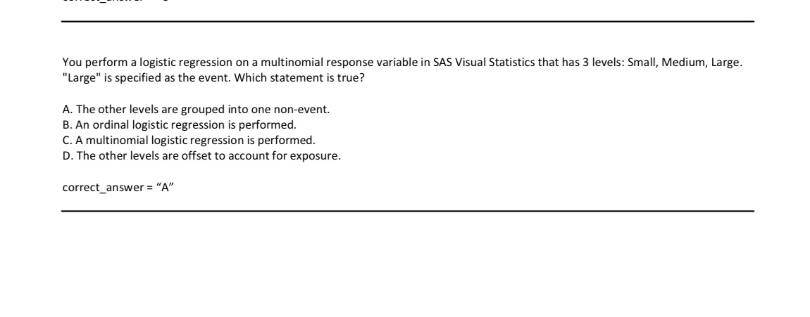 Is the answer a because in logistic regression we