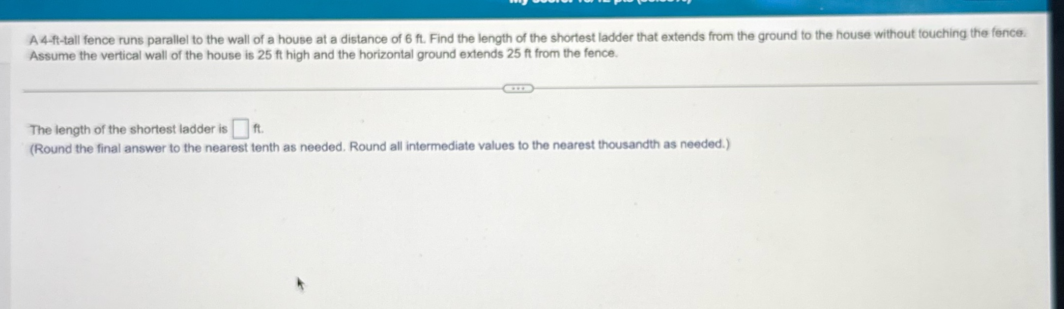 how do i solve this A 44t-tall fence runs