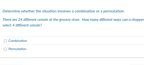 Determine whether the situation involves a