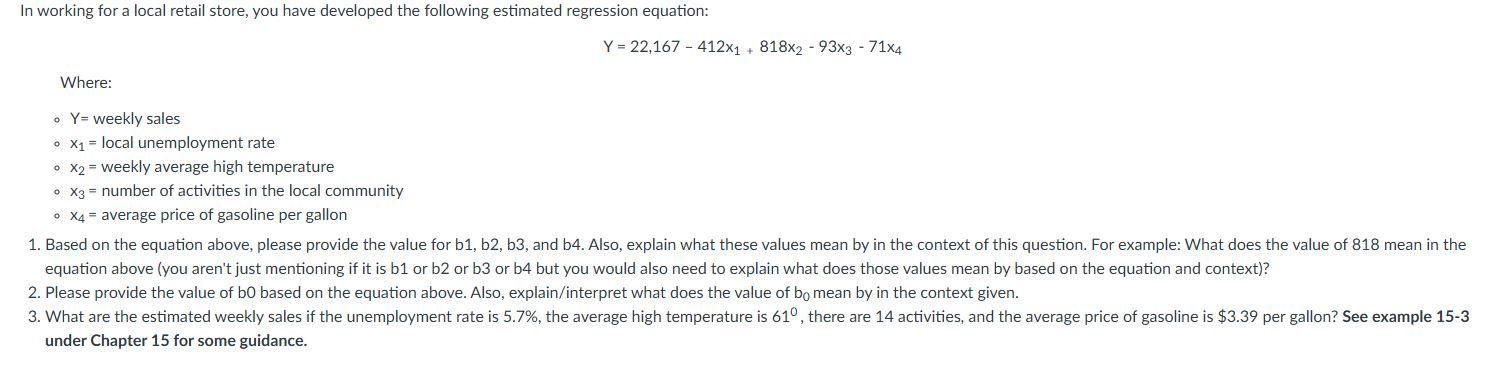 In working for a local retail store, you have