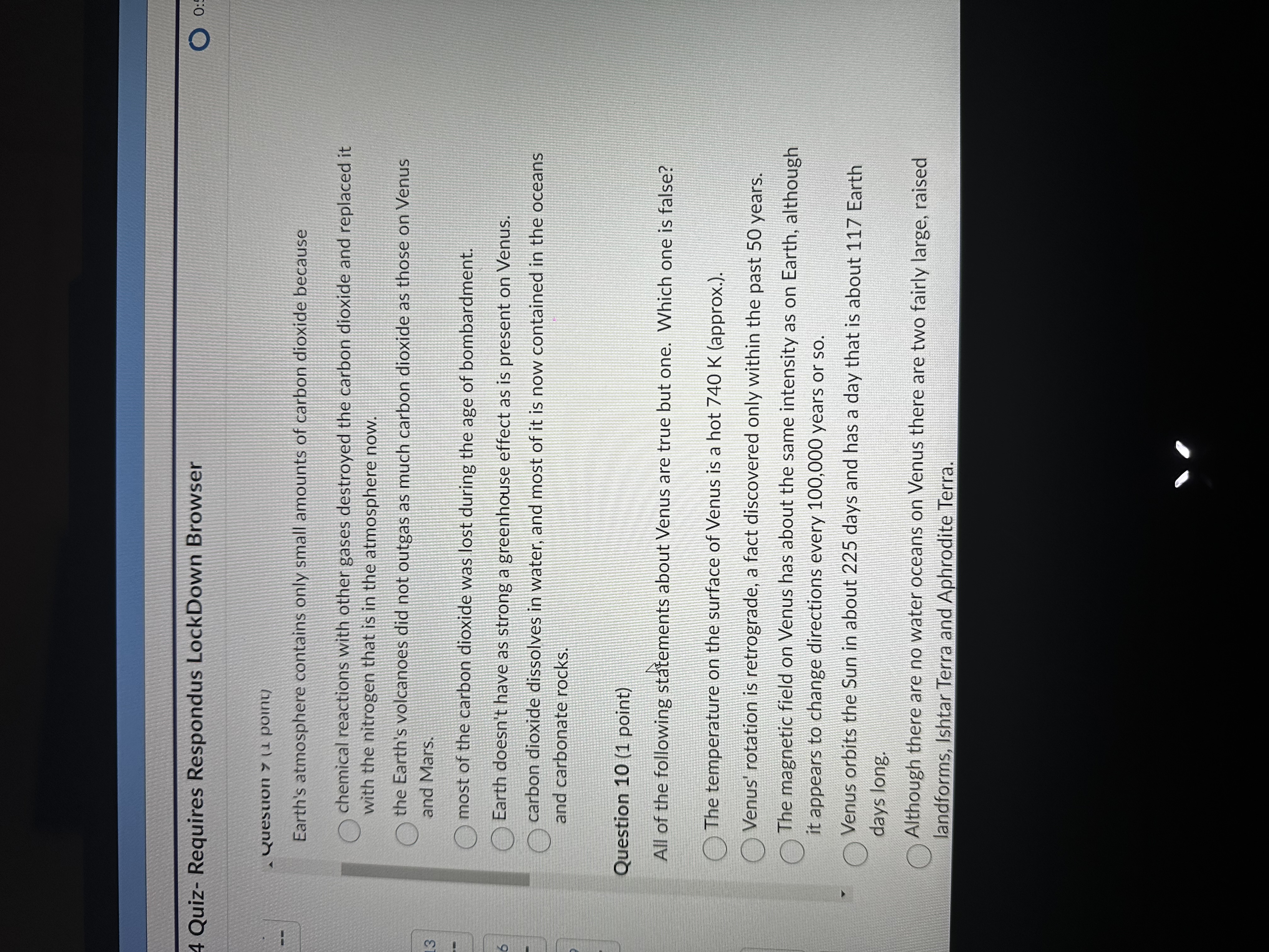 Answer these 4 Quiz- Requires Respondus LockDown