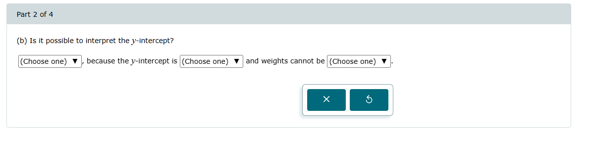 Part 2 of 4 (b) Is it possible to interpret the