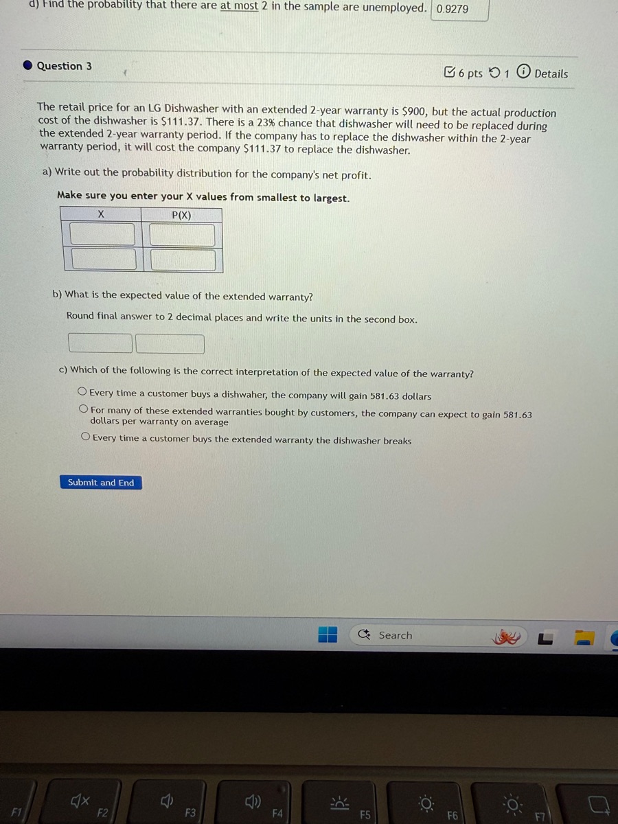 Help a) Find the probability that there are at