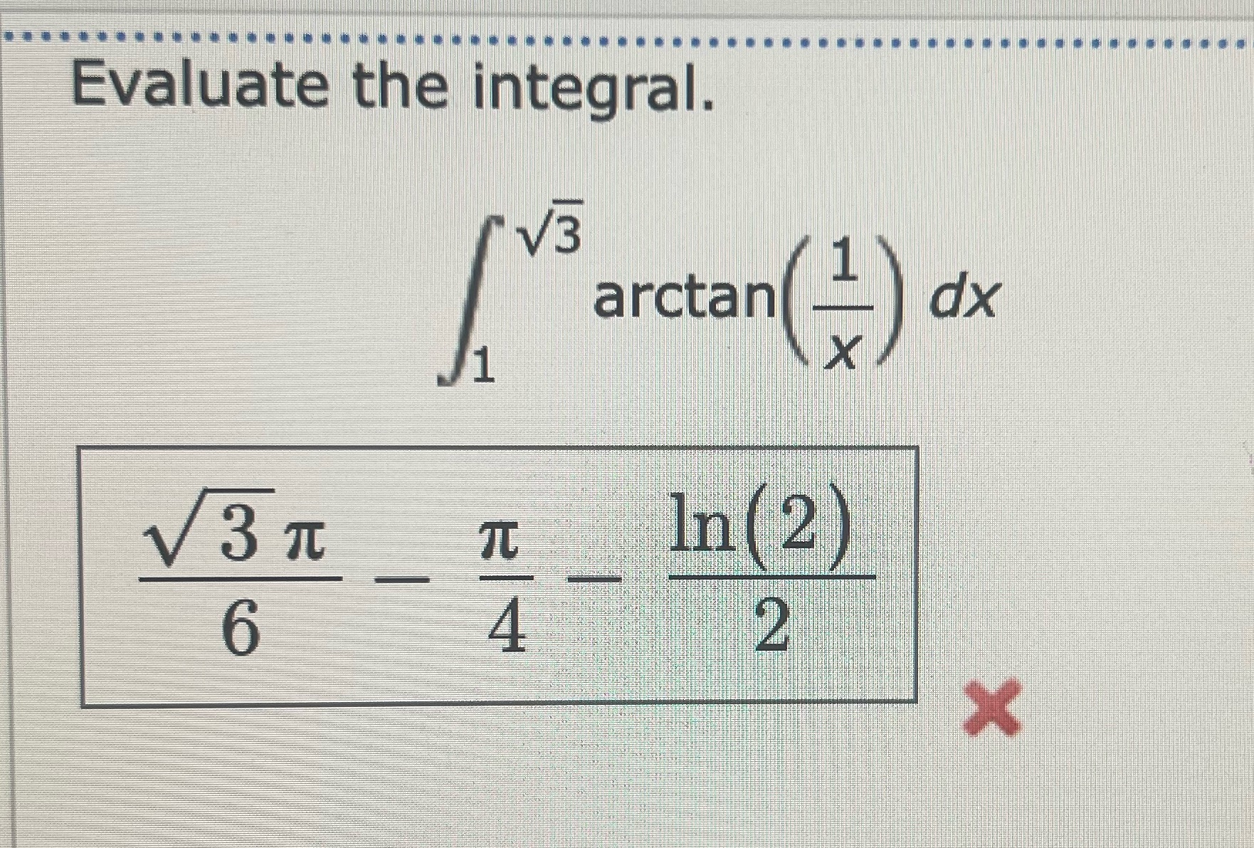 Can you please explain how to solve the integral