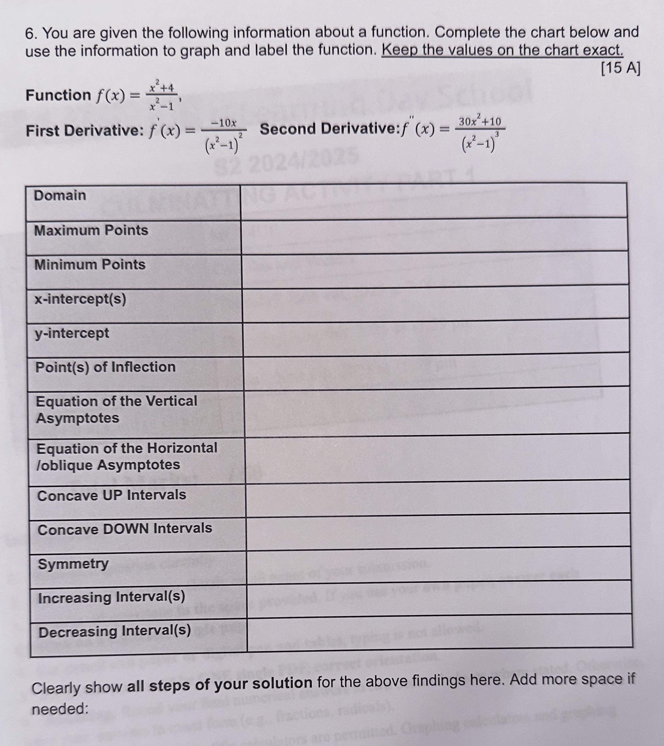 Please help me 6. You are given the following