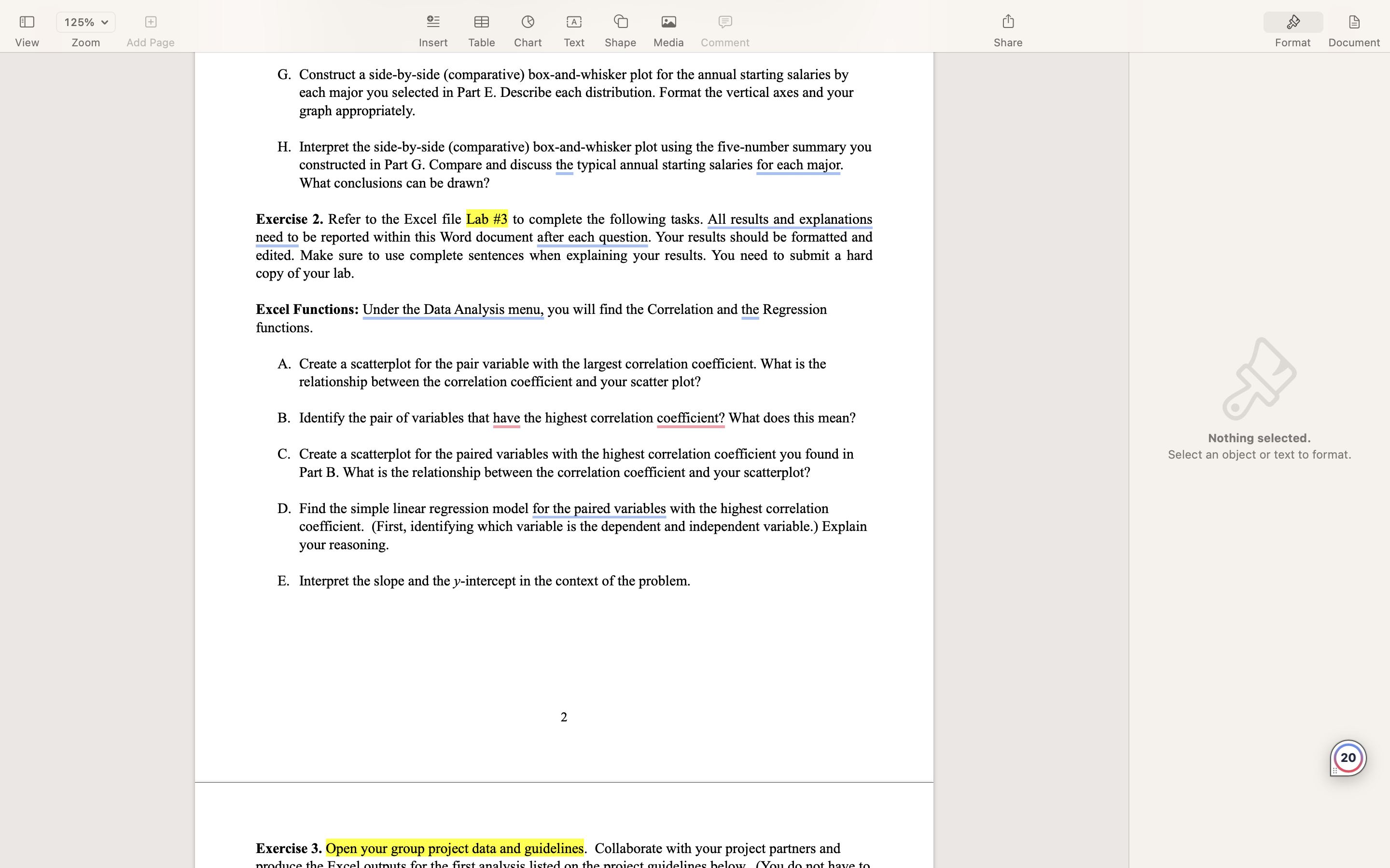 View 125% v Zoom e= @ mm QO Gl o Insert Table