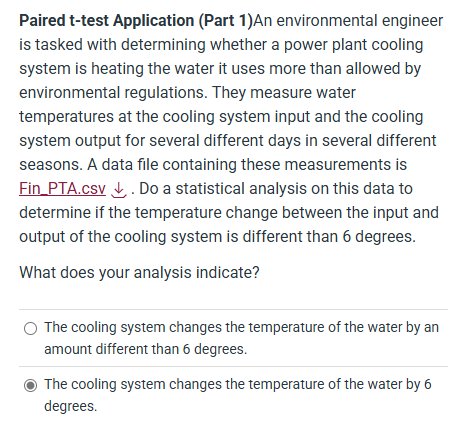 Paired t-test Application (Part 1)An